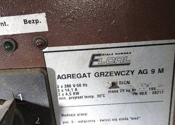 Nagrzewnica 2x 4.5kw 3 fazy