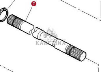 Massey Ferguson 6497 6499 Wał Odbioru Mocy WOM 3790868M1