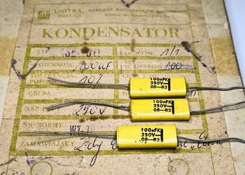 Kondensator 100nF 250V MKSE-011 Unitra MIFLEX