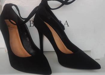 BADURA Skórzane stylowe szpilki dla eleganckiej kobiety r.37