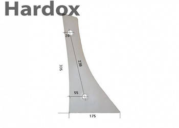 Pierś HARDOX VRP300/P VRP-300 O części do pługa RABEWERK