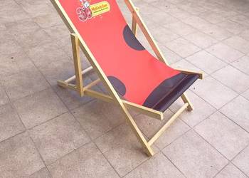 Leżak plażowy drewniany