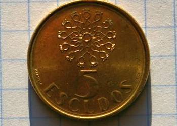 5 ESCUDOS 1990 ROK - PORTUGALIA