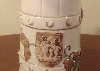 Kufel Ceramiczny Szkliwiony PRL