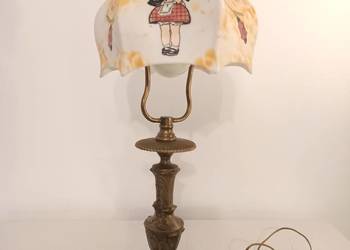 Stylowa lampa stojąca brąz lampka
