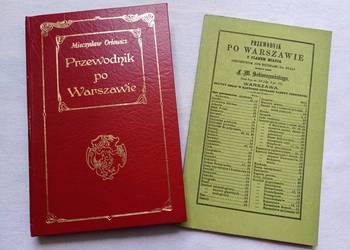 PRZEWODNIK PO WARSZAWIE Orłowicza 1922 + PRZEWODNIK z 1857 + PLAN c.1922