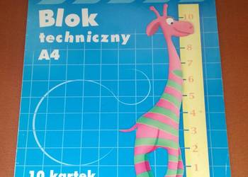 Blok techniczny A4 10 kartek.