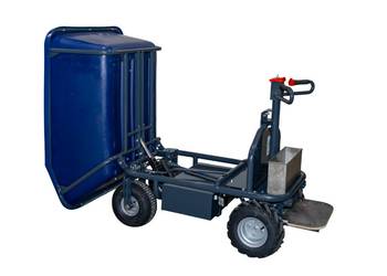 Taczka elektryczna z kiprowaniem elektrycznym, zbiornik 500 L