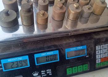 Waga odważniki mosiężne