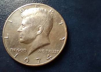 Stare monety 1/2 dolara 1974 USA