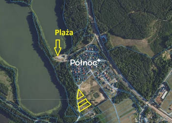 Działka budowlana, MAZURY Woszczele nad JEZIOROREM