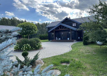 Jedyny taki dom jednorodzinny z bala drewnianego w Polsce, 176m2, duża dzi…