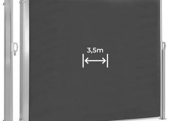 Składana markiza 350x180 cm boczna roleta parawan do ogrodu na taras antra…