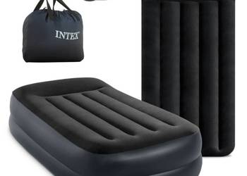 Jednoosobowy Materac Dmuchany 99x191x42 cm łóżko pompka 220V INTEX 64122ND