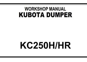 Kubota KC250H HR intrukcja naprawy PL