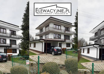 Projekt elewacji w formie wizualizacji na zdjęciach online
