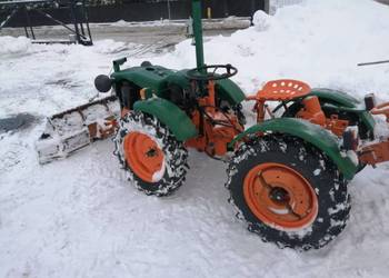 Traktor przegubowy Pasquali 906/601, oryginał,4x4 moc 18KM + pług do śniegu