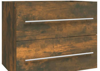 Szafka pod umywalkę przydymiony dąb 60x385x48 cm WM-815642