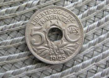 Francja 5 Centimes 1925r