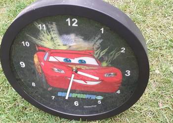 Zegar ścienny 30cm,Dsney/Pixar World Grand Prix,w samochód 3D,pok.dziecięcy