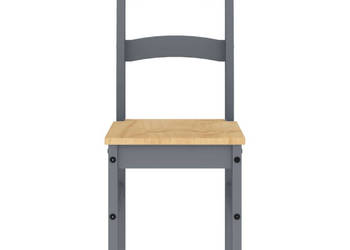 Krzesła stołowe 2 szt. szare 40x46x99 cm drewno sosnowe WM-4005727