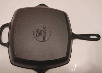 Nowa Patelnia Grillowa Żeliwna Crofton (26 cm) – Sekrety Zdrowego i Smakowi