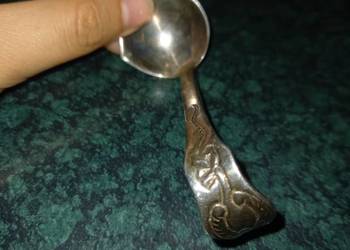 Chochla do śmietanki posrebrzano
