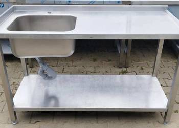 Zlew Gastronomiczny 1 komorowy - 140/60/85 cm - S 1167.O