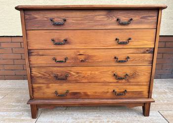 Komoda drewniana z szufladami stylowa szafka