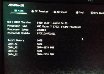 AMD Ryzen 7 3700X, działa gdy zmniejszone taktowanie w UEFI, 8x2.8GHz AM4,