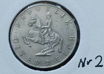 5 Szylingów Austria 1960 r. nr.2- Srebro- I rocznik