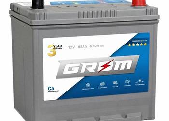 Akumulator 65Ah 520A GROM Premium  EN Japan LEWY/PRAWY PLUS D