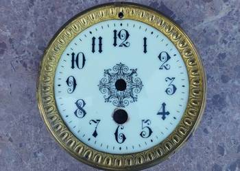 T094 Tarcza tzw seledynka porcelanka starego zegara kominkowego chodzik