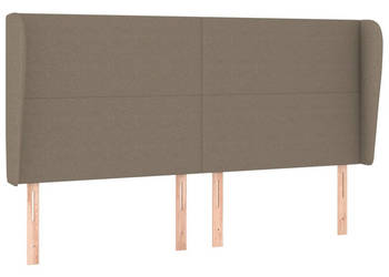 Zagłówek uszak taupe 183x23x118/128 cm tkanina WM-3117694