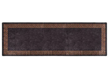 Dywan z możliwością prania 80x300 cm czarno-złoty WM-337929