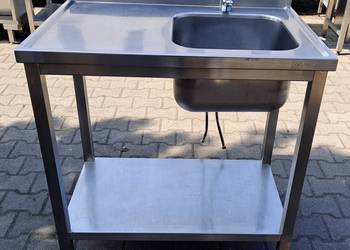 ZLEW 1 KOMOROWY Z PÓŁKĄ - DORA METAL - 90/60/85 CM - M.794.N