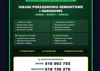 Wyburzenia Rozbiórki Przygotowanie lokali do Remontu, Ogród & Porządki