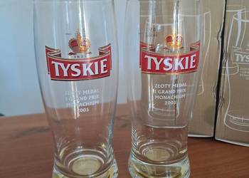 2x Pokal Szklanka do piwa tyskie Monachium 2005 medal