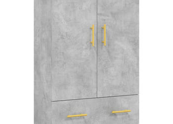 Wysoka szafka szarość betonu 695x31x115 cm WM-828224