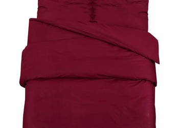 Zestaw pościeli bordowy 240x220 cm lekka mikrofibra WM-136032
