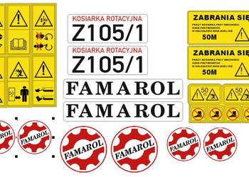 Naklejki famarol z 105 mocne naklejki