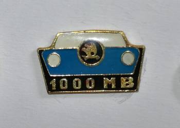 Plakietka przypinka Skoda 1000MB