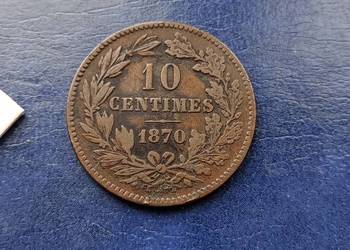 Stare monety 10 centymów 1870 Luksemburg