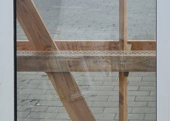 OKNA KacprzaK Witryna 77X123 FIX Używany PCV Plastikowy