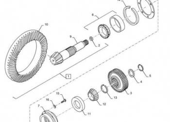 New Holland T6090 T6070 Oprawa łoźyska 1068264C1
