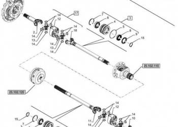 New Holland T6070 Półoś 47912961