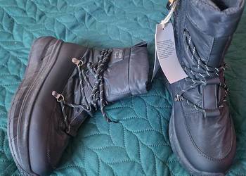 NOWE Buty zimowe Lee Cooper, ocieplane, rozm 38, czarne, śniegowce