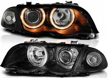 LAMPY BMW E46 98-01R SEDAN TOURING RINGI DEPO BLACK + SILNICZKI REG. GRATIS
