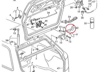 Audi A4 B6 B7 Avant osłona zawiasu tylnej klapy 8E9827686A prawa lewa