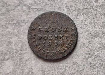 140) ZABÓR ROSYJSKI - 1 Grosz - 1824 r.